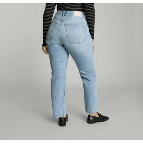 Everlane Curvy Cheeky Jean Light Wash Size 25 NWT (Unattached) - Picture 3 of 10